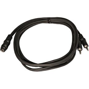 Seismic Audio 6 Foot Stereo Female to Dual 3.5mm Male Cable-Audio Y Splitter (SA-Y7)