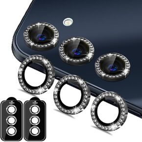 for Samsung Galaxy Z Fold6 Camera Lens Protectors, Glitter Bling Sparkly Camera Cover with Aluminum Edging,Individual Metal Lens Cover [Case Friendly],Bling-Purple