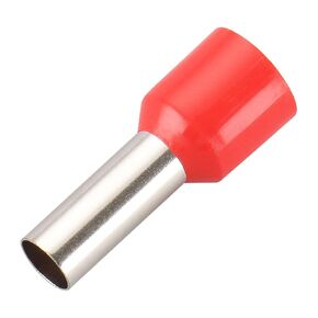 Baomain AWG 8 / 10mm² Wire Copper Crimp Connector Insulated Ferrule Pin Cord End Terminal E10-12 Red Pack of 1000