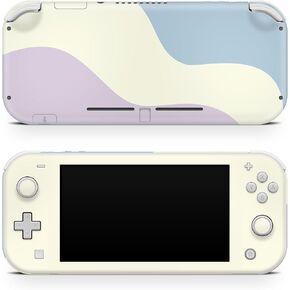 Tacky Design Colorwave Skin Compatible with Nintendo Switch Lite Skin Wrap, Minimalist Color Blocking Skin for Nintendo Switch Lite Cover, Premium Vinyl 3M Full Wrap Decal. (Pastel Green & Brown)
