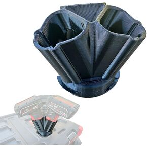 Battery Holder for M12 Fuel 12V Battery, Packout Twist-Lock Lid Mount to Packout