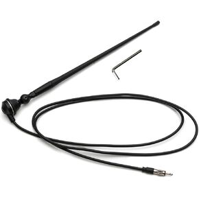 AntennaMastsRus - Black AM-FM Rubber Ducky 15 Inch Antenna Kit fits Kubota Backhoe Excavator Loader Skid Steer Tractor (All Models)