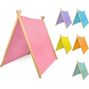 6 Pack Teepee Tents for Kids Bulk, Kids Sleepover Play Tents Toddler Washable Foldable Teepee Shelter for Girls & Boys Indoor Outdoor Slumber Pajama Party (Colorful)