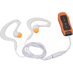 Waterproof MP3 Player, 8GB IPX8 Swimming Music Player with Waterproof Earphone,USB Rechargeable, 20H Playback, Underwater MP3 Player for Swimming, Diving, Cycling (8GB)