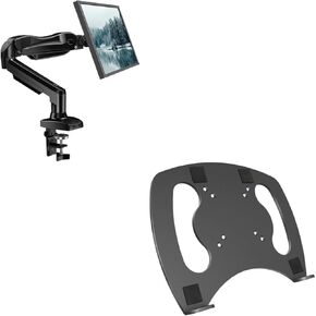HUANUO Single Monitor Mount&Laptop Tray