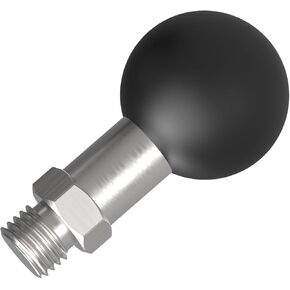 قاعدة محول الكرة ، محول الكرة 1 بوصة مع M10 x1.25 "الترباس الخيوط ، المعادن CNC 360 ° اضبط قاعدة تركيب الكرة للدراجة النارية حامل وذراع مقبس مزدوج قصير متوسط ​​، 78009