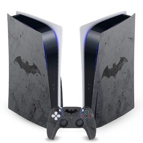 Head Case Designs Officially Licensed Batman DC Comics Collage Distressed Logos And Comic Book Vinyl Faceplate Sticker Gaming Skin Decal Cover Compatible With PS5 Disc Console & DualSense