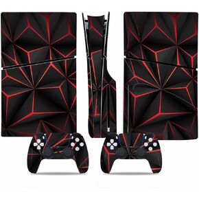 Skin Sticker Compatible with PS5 Slim Console and Controller, Vinyl Decal Protective Cover Wrap for Disc Edition