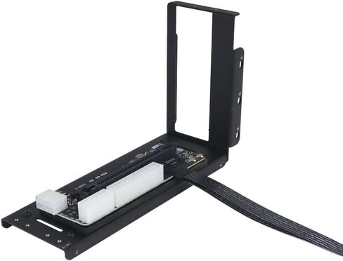JMT R43SG Gen4 M.2 M-Key to PCIe X16 4.0 Bracket Card Card STAND المتوافقة مع NVME SSD NUC Card Card Dock (30 سم) in Kuwait