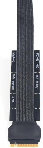 JMT R43SG Gen4 M.2 M-Key to PCIe X16 4.0 Bracket Card Card STAND المتوافقة مع NVME SSD NUC Card Card Dock (30 سم) in Kuwait