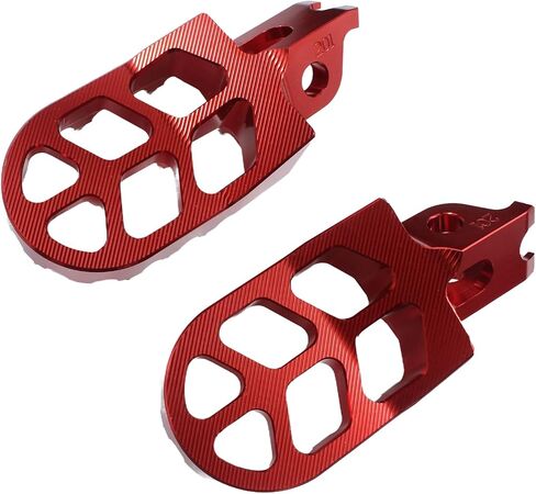 Motrcycle CNC Aluminum Footpeg Foot Pegs+Brake Clutch lever For CRF150F CRF230F 2003-2019 Dirt Pit Bike (Red) in Saudi Arabia