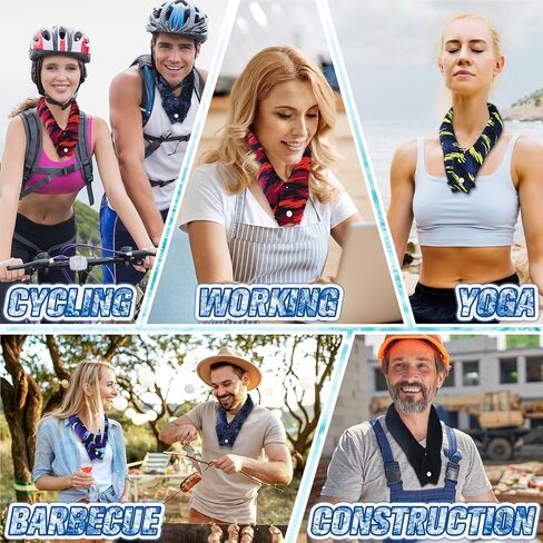 Tarpop Camo Cooling Neck Wraps Scarf with Snap Buttons Ice Cooling Bandana Headband for Hot Weather Outdoor Neck Cooler in Saudi Arabia