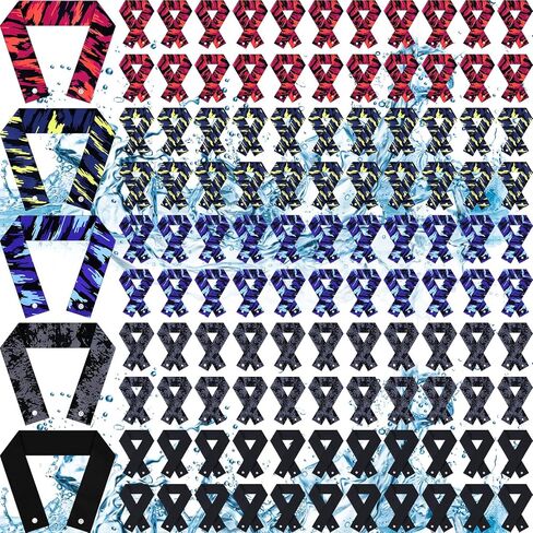 Tarpop Camo Cooling Neck Wraps Scarf with Snap Buttons Ice Cooling Bandana Headband for Hot Weather Outdoor Neck Cooler in Saudi Arabia