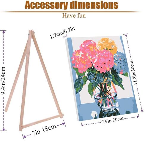 Christmas Paint by Numbers Kit for Adults Beginner with Frame Box Pack, Wooden Easel DIY Bonfire Chair Cardinal Adult Paint by Number Kits for Home Decor 12x16in in Saudi Arabia