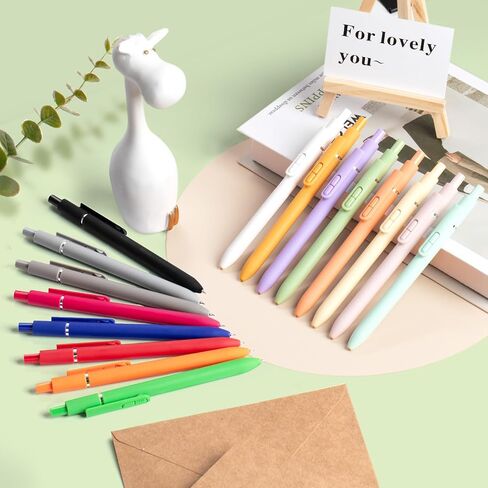 8 Pcs Gel Pens, 0.5mm Quick-dry Black Ink Pens Fine Point Smooth Writing Pens, High-End Series Pens for Journaling Note Taking, Cute Office School Supplies Gifts for Women Men in Saudi Arabia