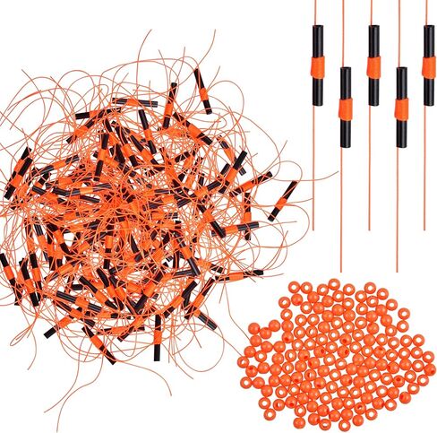 SILANON Bobber Stops for Fishing Floats,100/200pcs Slip Bobber Stops with Plastic Beads Bobber Stoppers for Fishing Line Float Bobber Stops String Knots Freshwater Saltwater in Kuwait