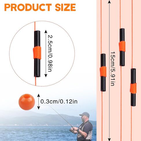 SILANON Bobber Stops for Fishing Floats,100/200pcs Slip Bobber Stops with Plastic Beads Bobber Stoppers for Fishing Line Float Bobber Stops String Knots Freshwater Saltwater in Kuwait