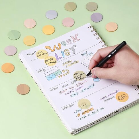 Mr. Pen- Transparent Sticky Note Set, 560Sheets, Colorful, Round Transparent Sticky Notes Set, Bible Sticky Notes Clear Sticky Notes Transparent, Bible Notes, Transparent Sticky Notes for Bible Study in Saudi Arabia