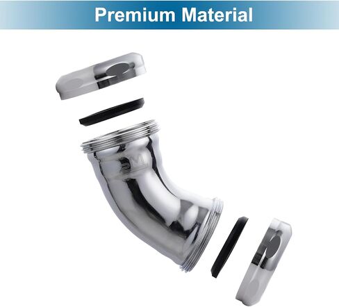 Heavy-Duty 90-Degree Elbow with Slip-Joint Connection, Chrome in Saudi Arabia