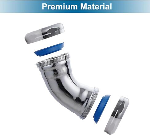 Heavy-Duty 90-Degree Elbow with Slip-Joint Connection, Chrome in Saudi Arabia