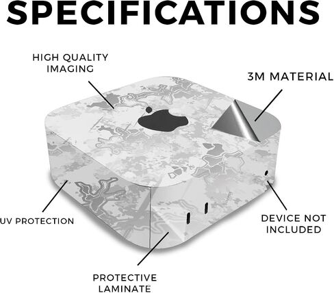 الجلد متوافق مع Apple Mac Mini M4 (2024) - حمم البركان - غطاء ملصق واقي فينيل 3M Premium 3M - يسهل تطبيقه | مصنوع في الولايات المتحدة الأمريكية من قبل Mayyskins in Kuwait
