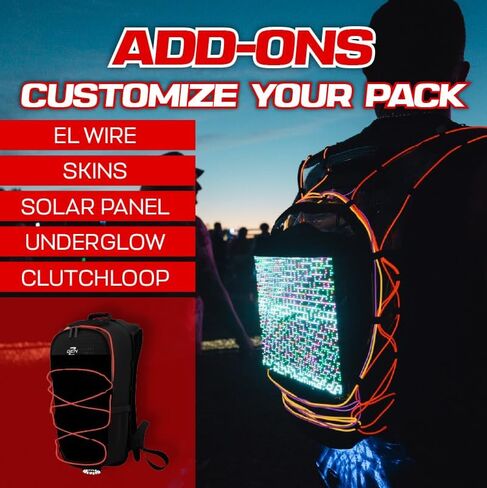 RAVERUNNER® Dino Festival Water Backpack - Dual Chamber Hydration - 3L Insulated Water Backpack for Raves, Festivals, Hiking, Running - Festival Hydration Pack for Hydration Backpack Rave in Saudi Arabia