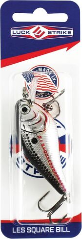 Luck E Strike 2 Inch Square Bill Crankbait, Made in The USA in Saudi Arabia