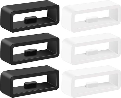 6-Pack Band keepers Compatible with Disney Magic Band 1.0 & 2.0 & +, Silicone Replacement Watch Strap Loop/Holder/Clips in Kuwait