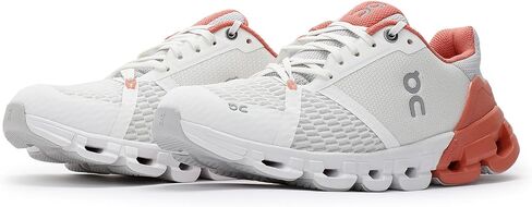On Women's Cloudflyer 4 Sneakers, Peach/Aloe, 9.5 Medium US in Saudi Arabia