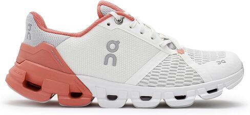 On Women's Cloudflyer 4 Sneakers, Peach/Aloe, 9.5 Medium US in Saudi Arabia