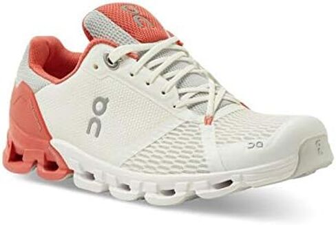 On Women's Cloudflyer 4 Sneakers, Peach/Aloe, 9.5 Medium US in Saudi Arabia