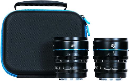 SIRUI Night Walker T1.2 S35 Cine Lens Set, 16mm, 75mm, Large Aperture Manual Focus Lens (MS-2SRG, RF Mount, Metal Grey) in Kuwait