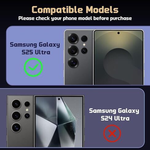 واقي عدسة الكاميرا ل Samsung Galaxy S25 Ultra 5G ، 9H صلابة الزجاج المقسى ، قاعدة سبيكة الألومنيوم غير اللامعة ، واقي شاشة الكاميرا المضاد للخلع لجالاكسي S25 Ultra 5G - Titanium Blue in Kuwait