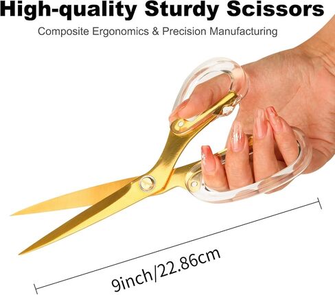8 Inch Pink Craft Scissors, Medium Size Scissors, Stainless Steel Blades and Handle, Right and Left Hand Use, Office Multi Purpose Scissors in Saudi Arabia