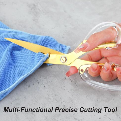 8 Inch Pink Craft Scissors, Medium Size Scissors, Stainless Steel Blades and Handle, Right and Left Hand Use, Office Multi Purpose Scissors in Saudi Arabia