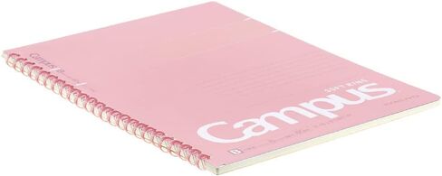 KOKUYO Spiral Lined Notebook, 10'' x 7'' Pastel Journal B5 Campus Soft Ring Notebooks with Dot 6 mm Ruled, 40 Sheets, Pink 1 Subject Notebook, Note Taking for School. Japan Import (SU-S111BT-P) in Kuwait