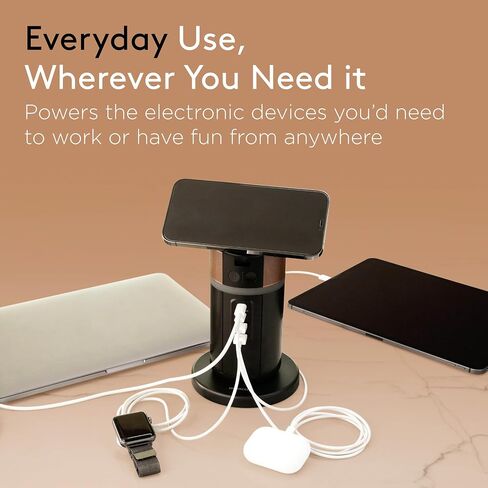 DURACELL M150 Power Station, Lightweight and Compact, Wireless Charging, Portable Charging Hub and Charger for Laptops, Phones, Tablets, Earbuds and Smartwatches, 150W (91 Wh) Dock Included in Saudi Arabia