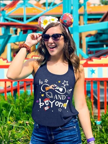 to Infinity Beyond Tank Top Women Summer Holiday Sleeveless Shirt Lightyear Toy Graphic Tee Top Ohana Beach Tank Tops in Kuwait