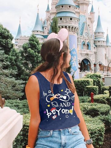 to Infinity Beyond Tank Top Women Summer Holiday Sleeveless Shirt Lightyear Toy Graphic Tee Top Ohana Beach Tank Tops in Kuwait
