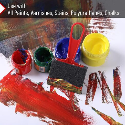 Bates- Foam Paint Brushes, 3-Inch, 12 Pack, Black Handle Sponge Brushes, Sponge Paint Brush, Foam Brushes for Painting, Foam Brushes for Staining, Paint Sponges, Foam Brushes for Mod Podge Brushes in Saudi Arabia