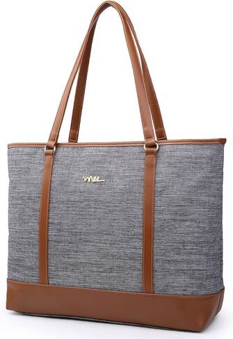 Water Resistant Nylon Laptop Tote Bag for Teacher Large Work Travel Purse fit up to 15.6 inch Laptop in Saudi Arabia