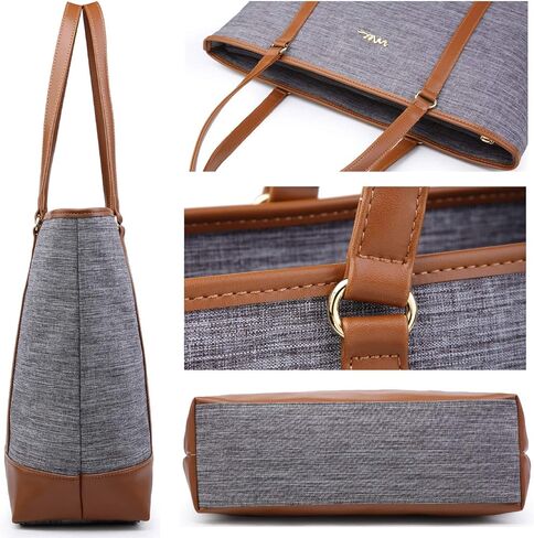 Water Resistant Nylon Laptop Tote Bag for Teacher Large Work Travel Purse fit up to 15.6 inch Laptop in Saudi Arabia