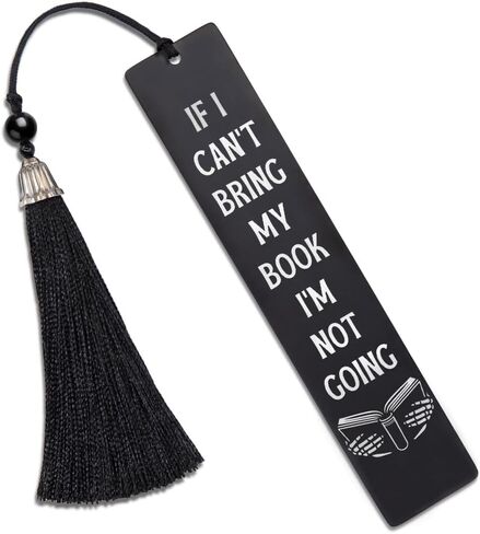 DYJYBMY I'm Afraid If I Gave Up Reading I Would Have to Replace It with Murder Engraved Metal Bookmark, Skull Stainless Steel Bookmark for Book Lover, Sarcastic Bookmark Gifts for Librarian Teacher in Saudi Arabia