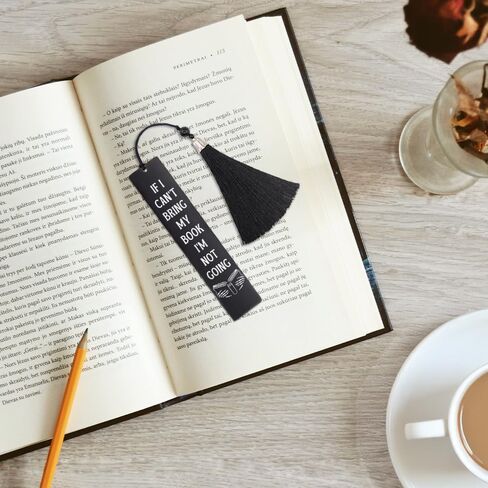 DYJYBMY I'm Afraid If I Gave Up Reading I Would Have to Replace It with Murder Engraved Metal Bookmark, Skull Stainless Steel Bookmark for Book Lover, Sarcastic Bookmark Gifts for Librarian Teacher in Saudi Arabia