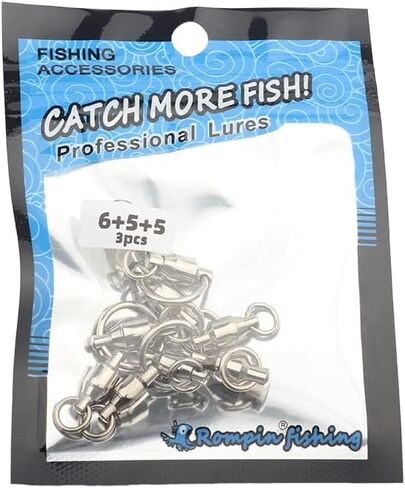 Stainless Three Way Sea Boat Fishing Swivel Heavy Duty 3-Way Ball Bearing Swivel Connector trolling Solid Ring Tackle in Kuwait
