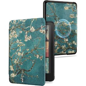 WALNEW Magnetic Case for 7" Kindle Paperwhite 12th Gen 2024 and Kindle Colorsoft Signature Edition, Compatible with iPhone MagSafe, for PopSockets Grip/Anker Wireless Charging Pads/Magnetic Stand