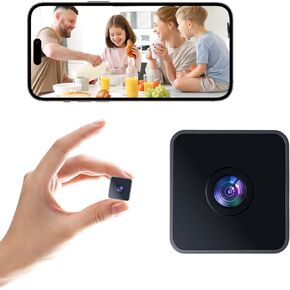 Hidden Cameras - Spy Camera - 1080P HD Indoor Camera - Mini Nanny Cam with Night Vision & Motion Detection- Indoor/Outdoor Wireless Security Cameras for Home, Car, Baby & Pet Monitoring(Square)-X1