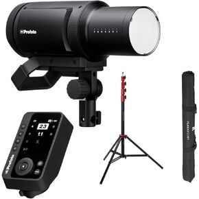 Profoto Pro-B3 750Ws Battery Powered Monolight, Bundle with Connect Pro Wireless Transmitter for Fujifilm and 9.5' Pro Air-Cushioned Stand