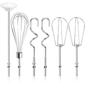Hand Mixer Attachments Tool Supplies, Mixer Accessories, Kitchen and Attachments, Stainless Steel Hand Accessories Tool Suitable for Beating Egg White, Egg Yolk and Butter