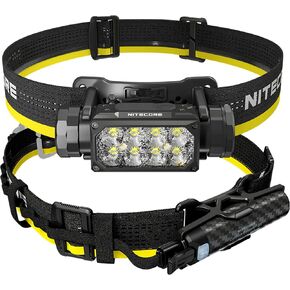 Nitecore HC65 UHE 2000 Lumens USB-C Rechargeable Headlamp with Carbon 6K Battery Runtime Extender Kit